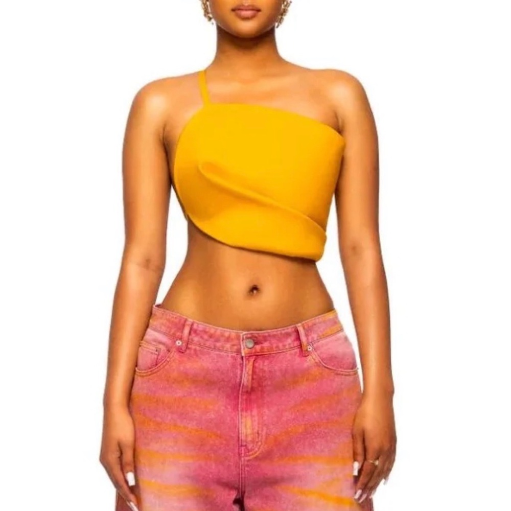 Hanifa Rozi Petal Top - Large - Sunflower
